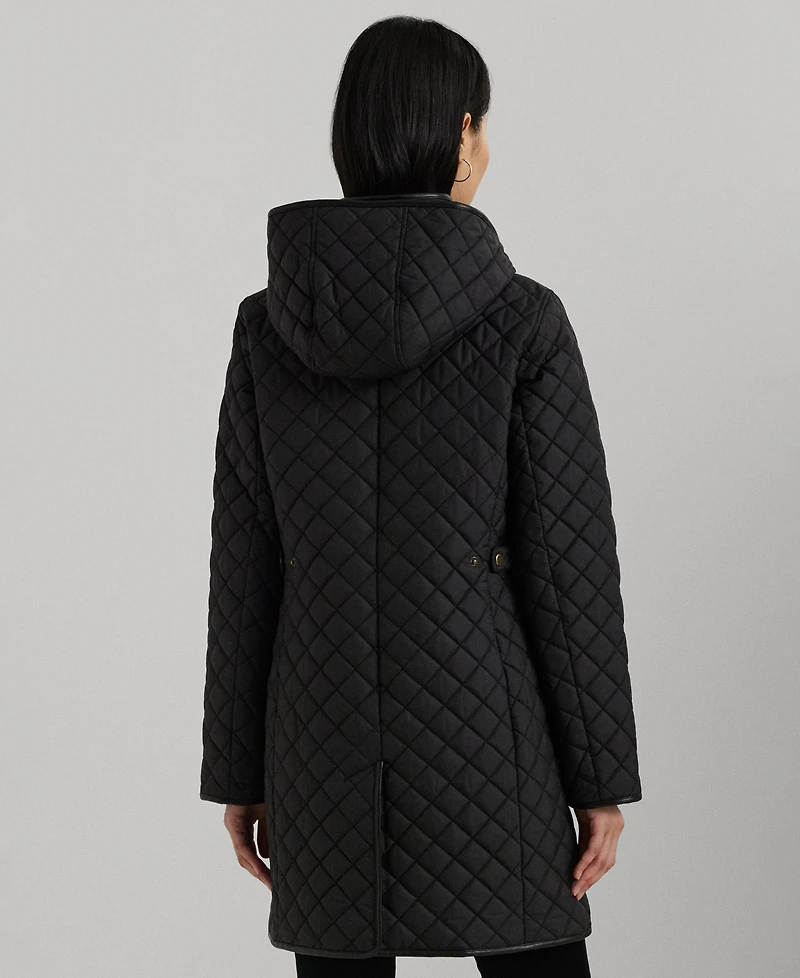 Lauren Ralph Women's Hooded Quilted Coat