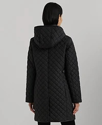 Lauren Ralph Women's Hooded Quilted Coat