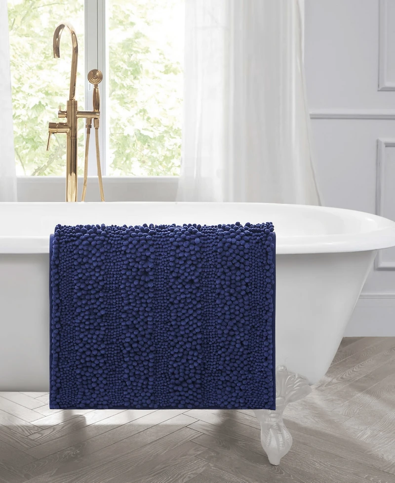 Laura Ashley Astor Chenille Bath Mat, 27" x 45"