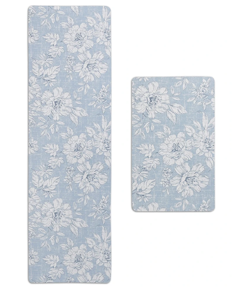 Laura Ashley Iris Ant-Fatigue 2-Pc. Wellness Mats