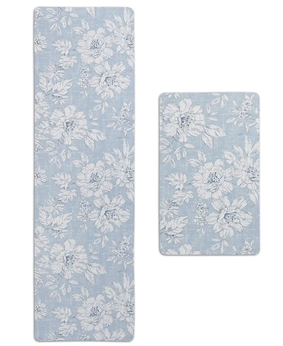 Laura Ashley Iris Ant-Fatigue 2-Pc. Wellness Mats