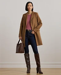Lauren Ralph Petite Notched-Collar Walker Coat