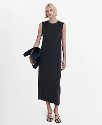 Mango Women's Flowy Long Dress