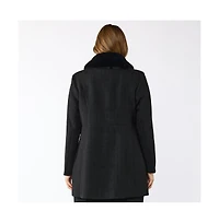 Estelle Darlington Black Fur Collar Coat