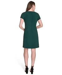 Tommy Hilfiger Women's Button-Trim Shift Dress
