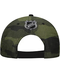Fanatics Men's Black Anaheim Ducks Authentic Pro Military Appreciation Adjustable Hat