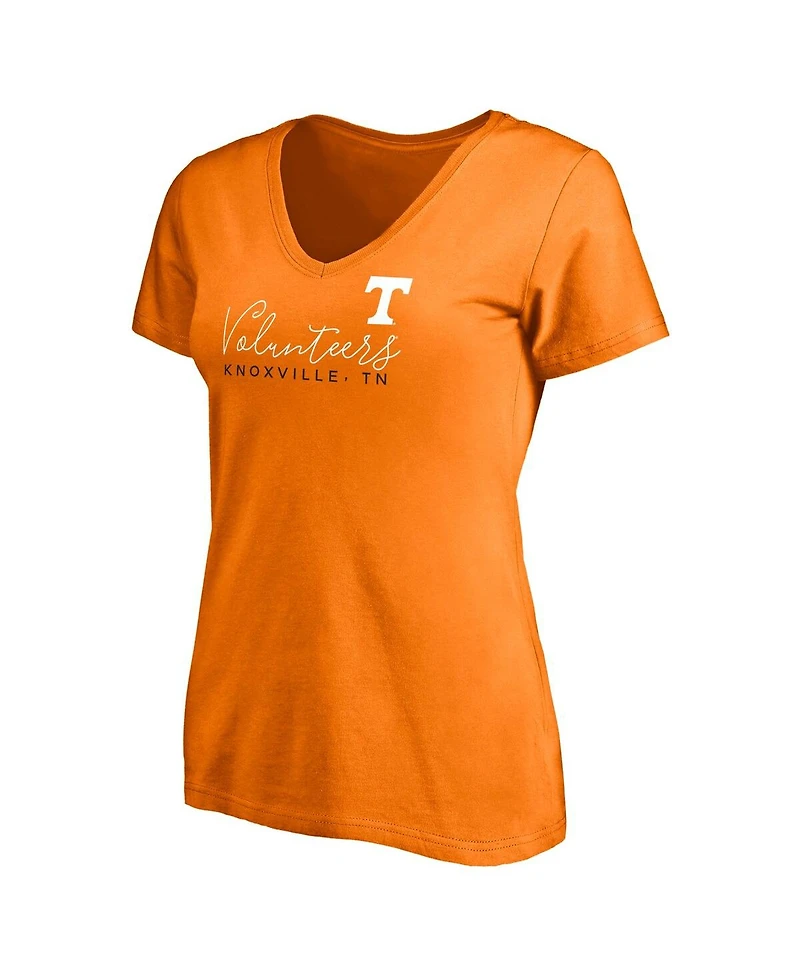 Fanatics Women's Tennessee Orange Volunteers Block Party V-Neck T-Shirt