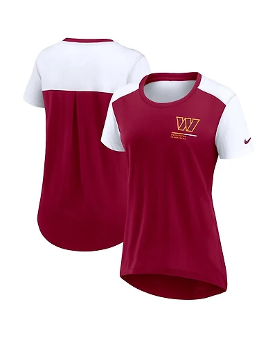 Nike Women's Burgundy Washington Commanders Performance Fashion T-Shirt