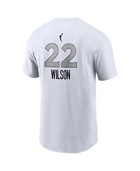 Nike Men's A'ja Wilson White Las Vegas Aces Heroine Edition Name Number T-Shirt