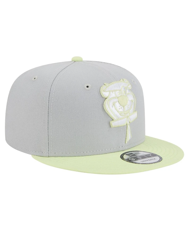 New Era Men's Gray/Light Green the Yogi Bear Show Two-Tone 9FIFTY Snapback Hat