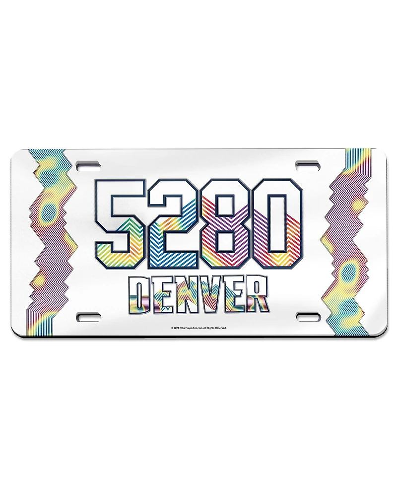 Wincraft Denver Nuggets 2024/25 City Edition Laser-Cut Acrylic License Plate