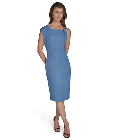 Halston Women's Hardware-Trim Sheath Dress