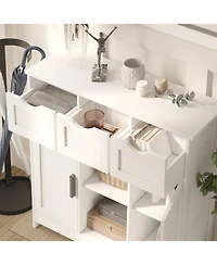 Streamdale 3-Drawer Sideboard with Ample Storage and Adjustable Shelves