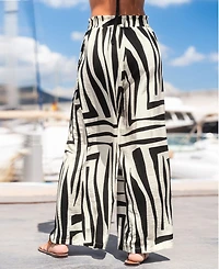 Cupshe Women's High Frequency Abstract Pants