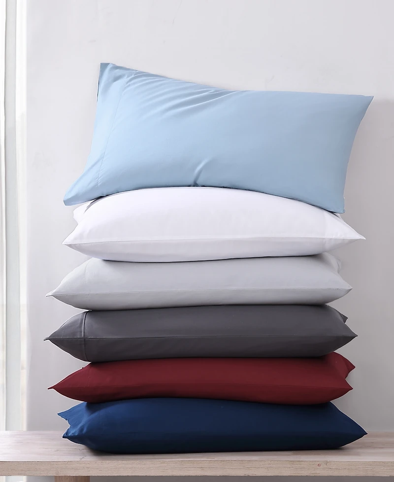Nautica Solid Cotton Percale -Piece Sheet Set