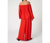 WeWoreWhat Women's Wide Leg Pant