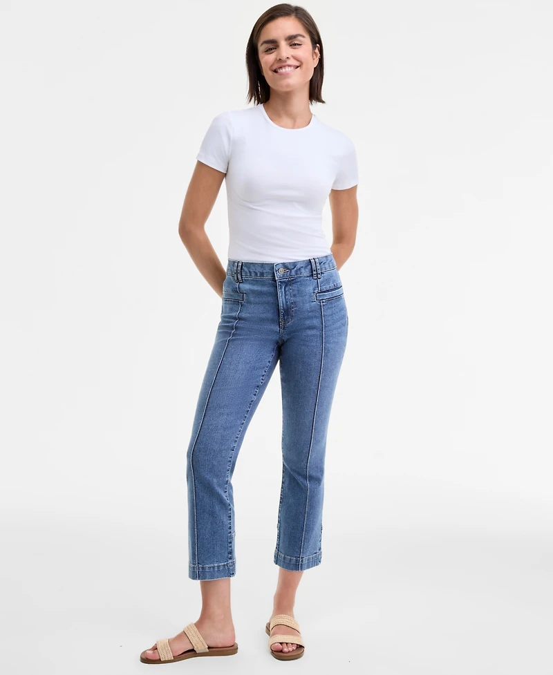 Nautica Jeans Women's Front-Seam Cropped