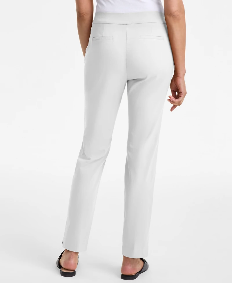 Jm Collection Women's Tummy-Control Cambridge Slim-Leg Pull-On Pants