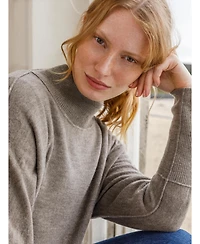 Celtic & Co. Women's Drape Funnel Neck Sweater