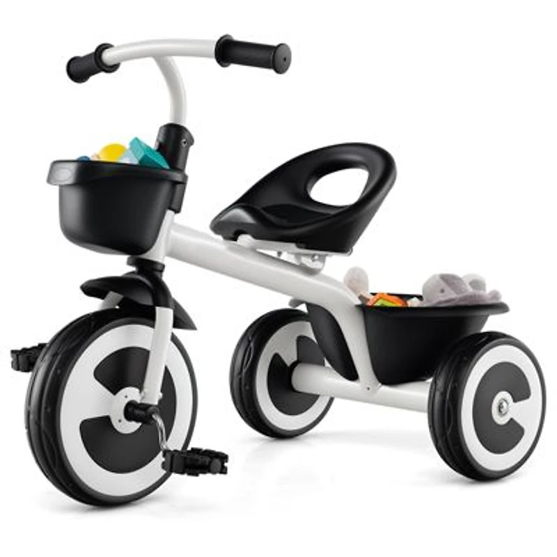 Toddler Tricycle With Adjustable Seat Storage Baskets For 1.5 5 Years Old