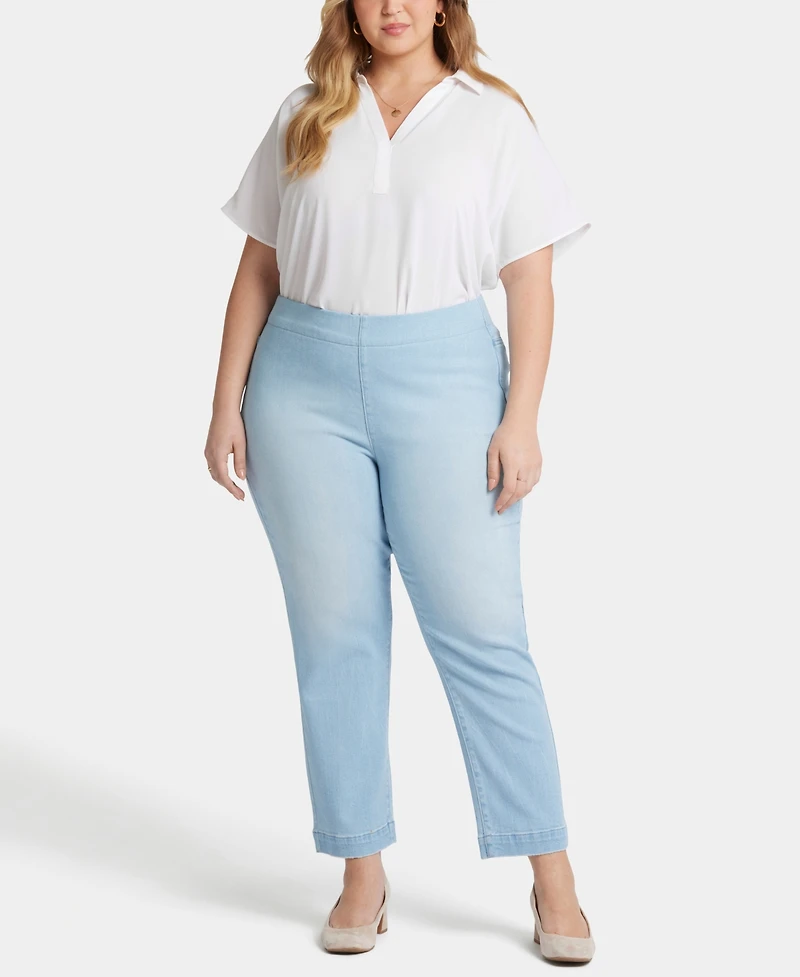 Nydj Plus Bailey Relaxed Ankle Pull On Jeans