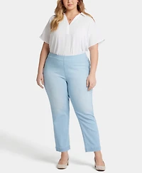 Nydj Plus Bailey Relaxed Ankle Pull On Jeans