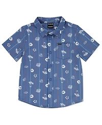 Hurley Big Boys Palm-Print Woven Shirt