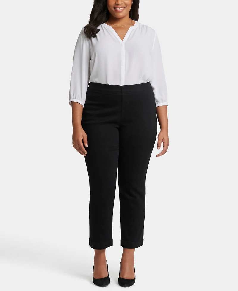Nydj Plus Bailey Relaxed Ankle Pull On Jeans