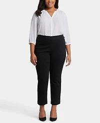 Nydj Plus Bailey Relaxed Ankle Pull On Jeans