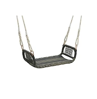 Wicker Porch Swing Seat with Cozy Armrests
