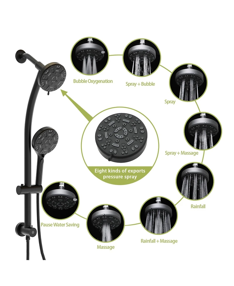 Rainsken Multi Function Dual Shower Head