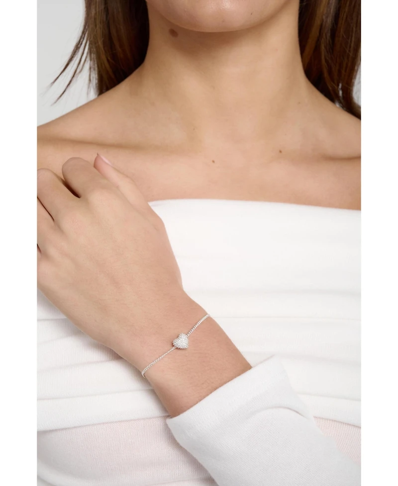 Pave Heart Bracelet