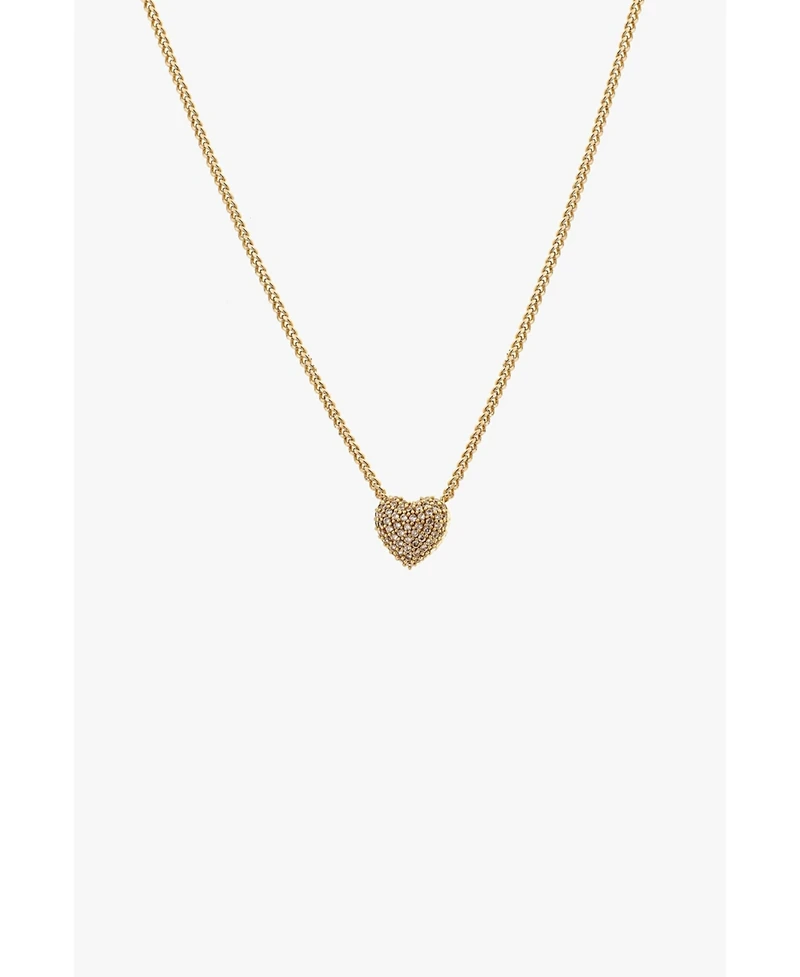 Pave Heart Necklace