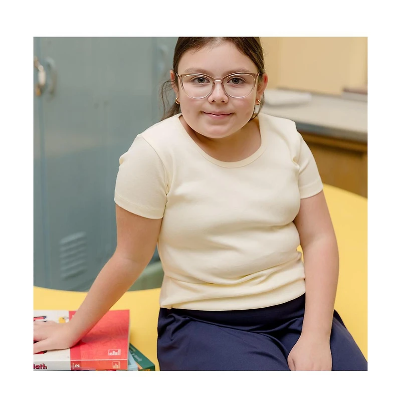 Mightly Girls Fair Trade Organic Cotton Ribbed Scoop Neck Tee