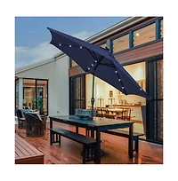 Mondawe 10 Feet Outdoor Patio Umbrella with Bright Solar Led Lights