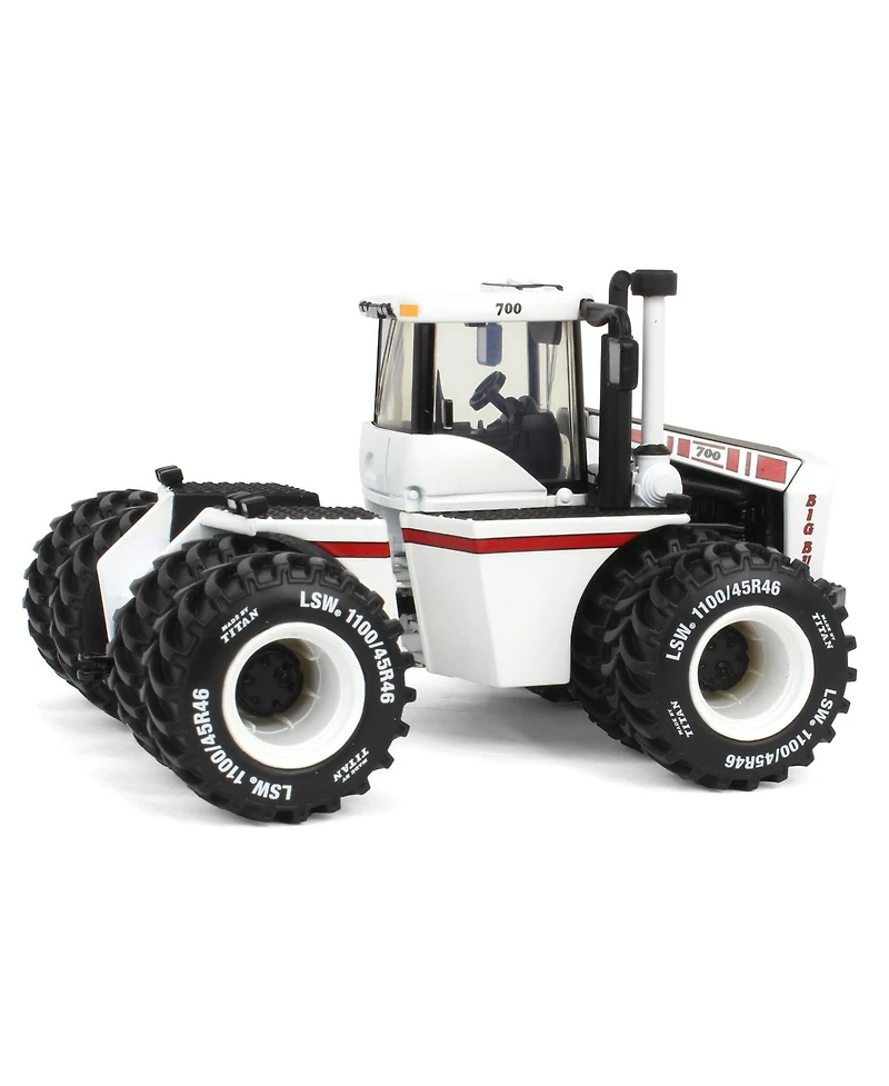 First Gear 1/64 Big Bud 700 Tractor with Titan Goodyear Lsw Tires Las Vegas White Ag Version