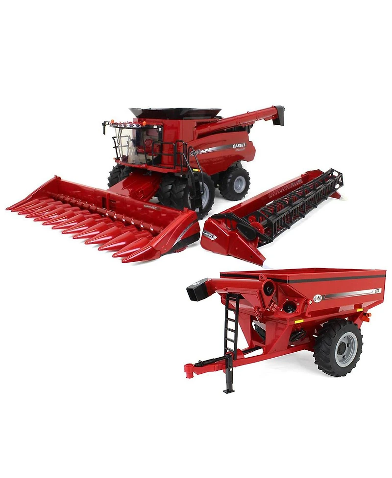 1/16 Case Ih 8240 Combine & Red J&M 875 Grain Cart Set, Ertl Big Farm