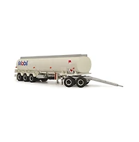 1/64 Mobil Tanker Trailer with Dolly by Highway Replicas