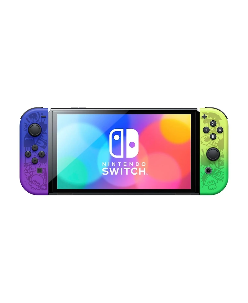 Nintendo Switch Oled Console Splatoon 3 Special Edition with Super Mario 3D World + Bowser s Fury, Surge Accessory Gaming Kit