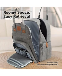 KeaBabies Rove Diaper Bag with Changing Pad, Waterproof Baby Bag, Travel Diaper