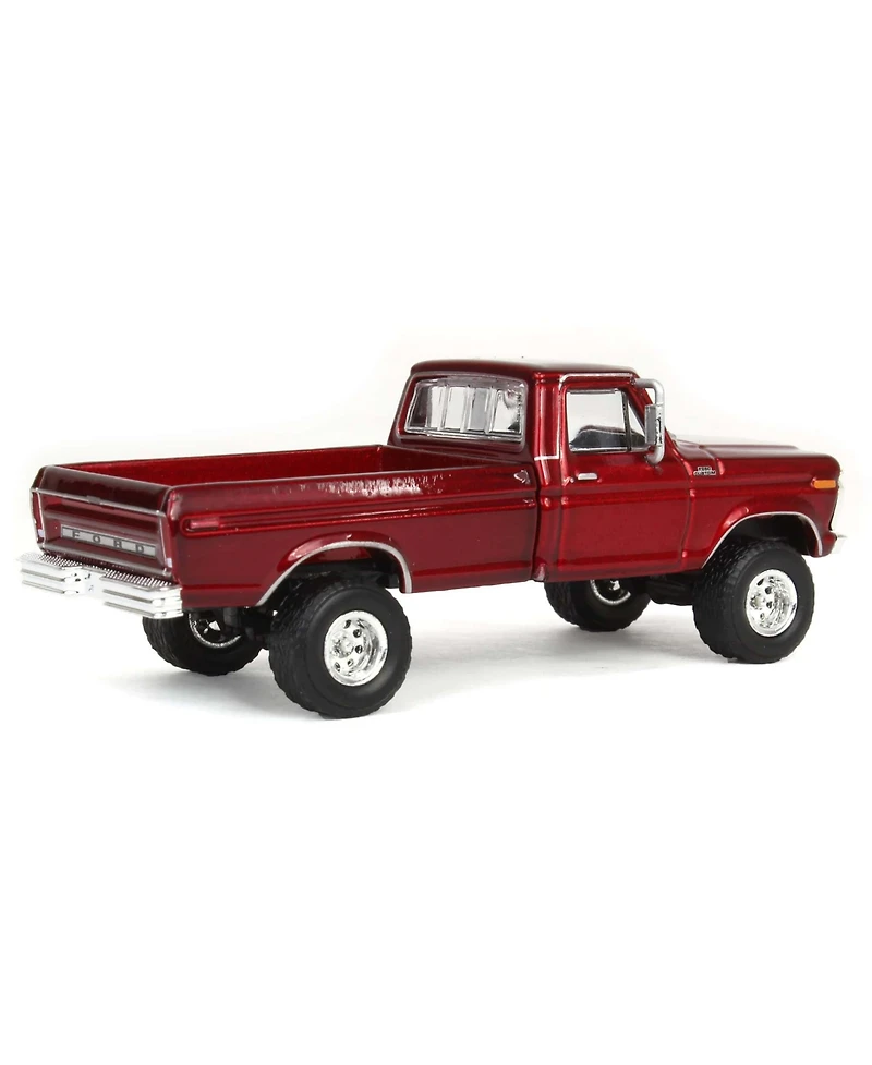 1/64 Lifted 1977 Ford F-250, Red, Greenlight Dealer Exclusive