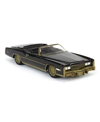 1/64 1976 Cadillac Eldorado Convertible Black Gold California Lowriders 63070-f