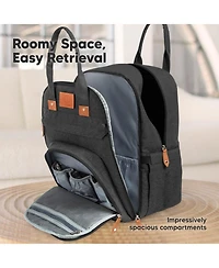KeaBabies Rove Diaper Bag with Changing Pad, Waterproof Baby Bag, Travel