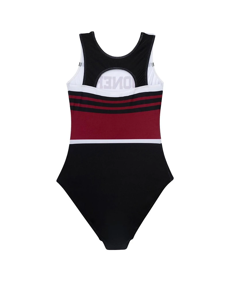 Gk Elite Big Boys and Girls White Oklahoma Sooners Spirit Leotard
