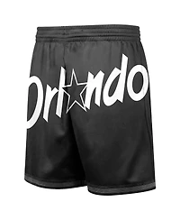 Mitchell & Ness Men's Black Orlando Magic Big Face 3.0 Fashion Shorts