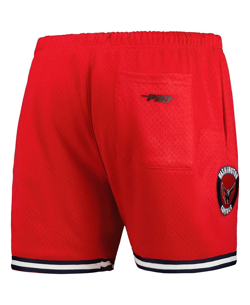 Pro Standard Men's Red Washington Capitals Classic Mesh Shorts