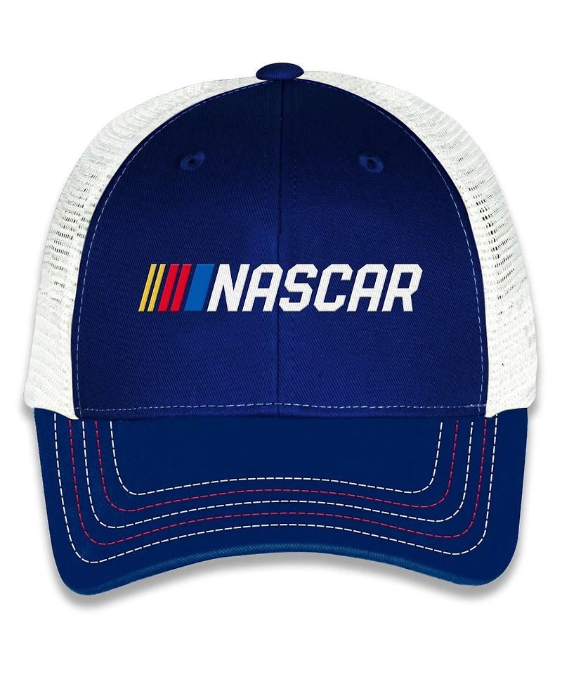 Checkered Flag Sports Men's and Women's Blue Nascar Trucker Adjustable Hat
