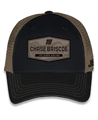 Checkered Flag Sports Men's and Women's Black Chase Briscoe Flag Trucker Adjustable Hat