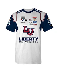 Hendrick Motorsports Team Collection Men's White William Byron Liberty University Uniform T-Shirt