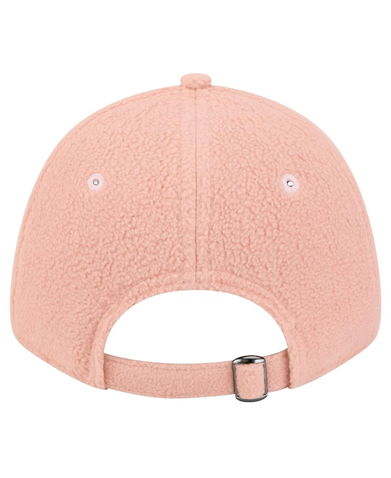 New Era Women's Light Pink Pittsburgh Steelers Cozy Sherpa 9FORTY Adjustable Hat
